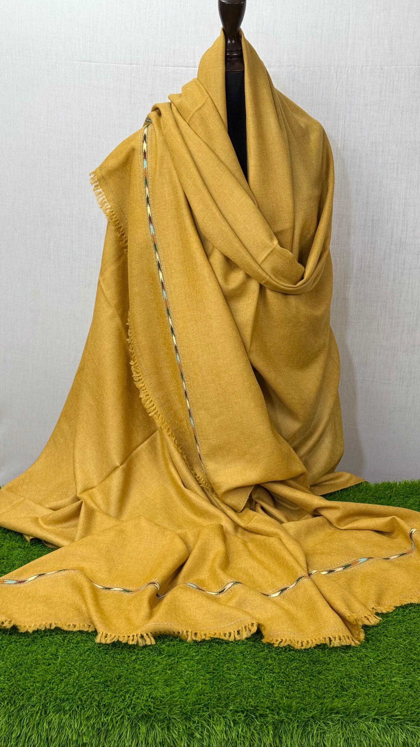 Hunardan Signature Merino Shawl – Special Super Luxury Men’s Shawl (Diamond Design) - Image 5